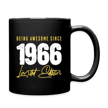 1966 Né 60e anniversaire - Mug uni - noir - Droite