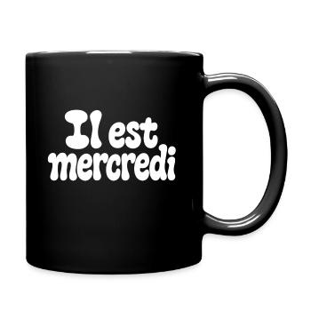 It's Wednesday – Meme Verity & Chelsea - Full Colour Mug - black - Right