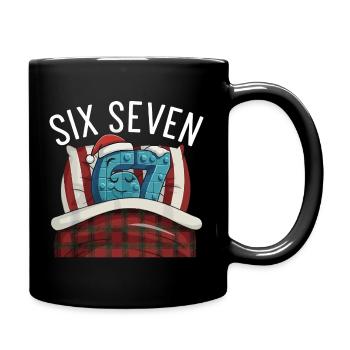 67 Six Seven Pajamas Italian meme Sleep Shirt - Full Colour Mug - black - Right