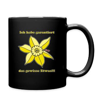 Nicht das gewisse Etwas – Satire Spruchshirt   - Tasse einfarbig - Schwarz - Rechts