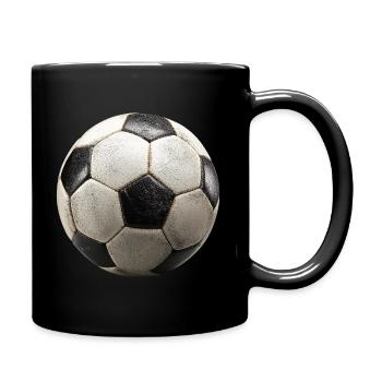 Retro Vintage Football :) - Full Colour Mug - black - Right