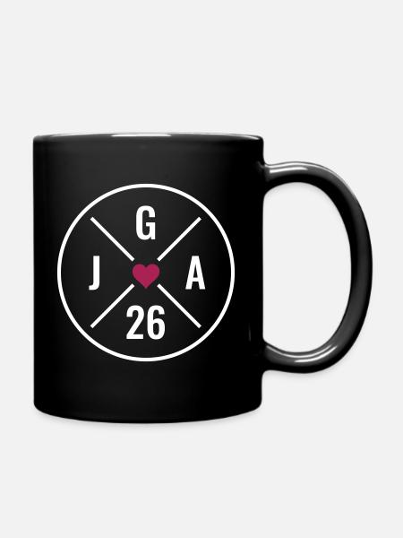 Jga 2026 - Junggesellenabschied 2026 - JGA 26 Herz - Tasse einfarbig - Schwarz