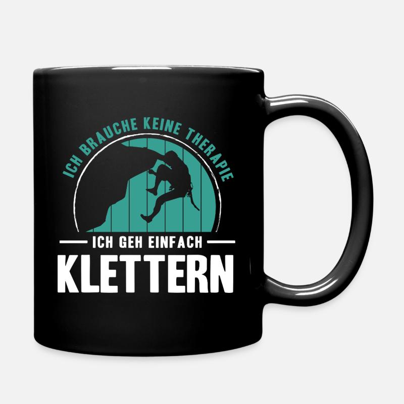 Bouldern Geschenke Klettern Kletterer Boulderer - Tasse einfarbig - Schwarz