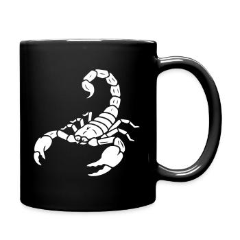 Scorpio Zodiac Animal Vector - Full Colour Mug - black - Right