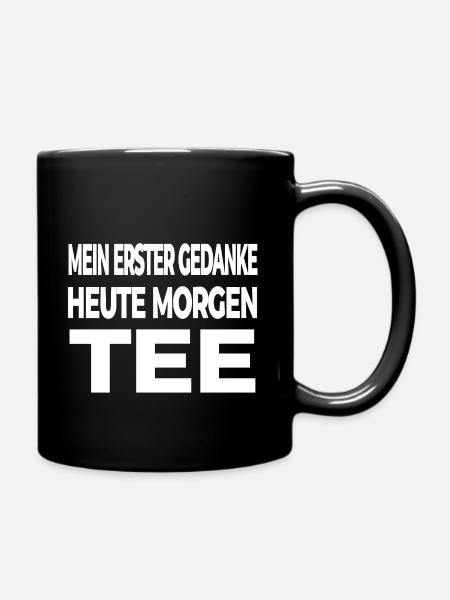 Tee - Tasse einfarbig - Schwarz