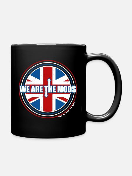 Wir sind die Mods Union Jack - Tasse einfarbig - Schwarz