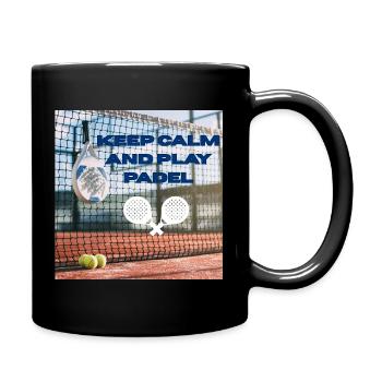 Reste calme et joue au padel - Mug uni - noir - Droite