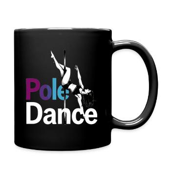 Pole Dance Pole Dancer Graphic Acrobatic Dance - Full Colour Mug - black - Right
