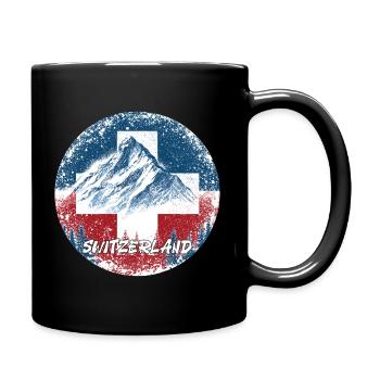 Suisse Suisse Suisse Suisse Montagnes des sports d’hiver - Mug uni - noir - Droite