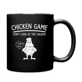 Chicken Game Humor Gamer - Full Colour Mug - black - Right