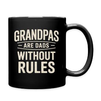 Grands-pères sans règles Fête des pères - Mug uni - noir - Droite