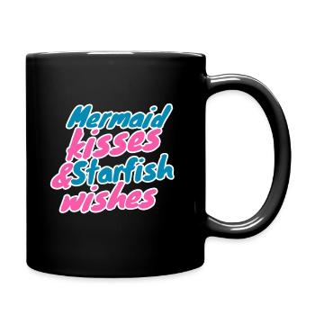 Baisers de sirène et vœux d’étoile de mer - Mug uni - noir - Droite
