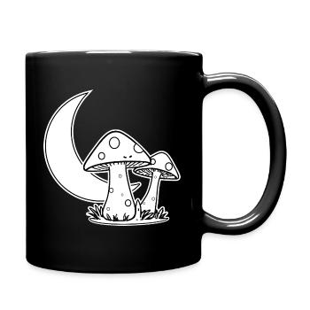 T-shirt Gobelincore Lune et Champignons - Mug uni - noir - Droite