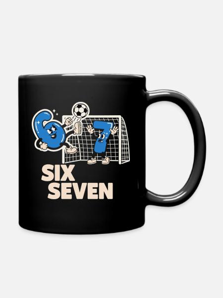 6-7 Italian Meme Lustiges Fußball Geschen - Tasse einfarbig - Schwarz