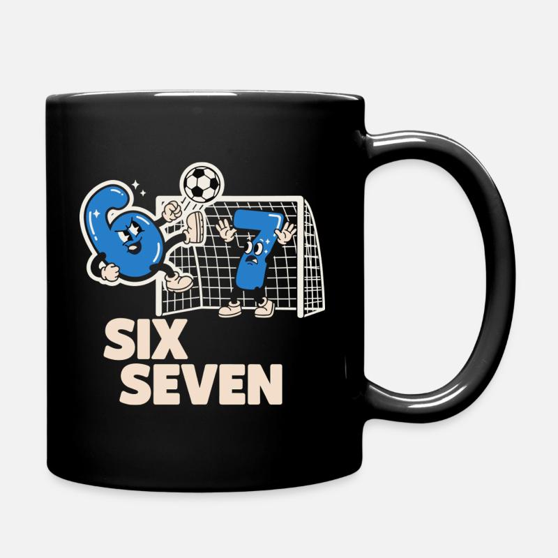 6-7 Italian Meme Lustiges Fußball Geschen - Tasse einfarbig - Schwarz