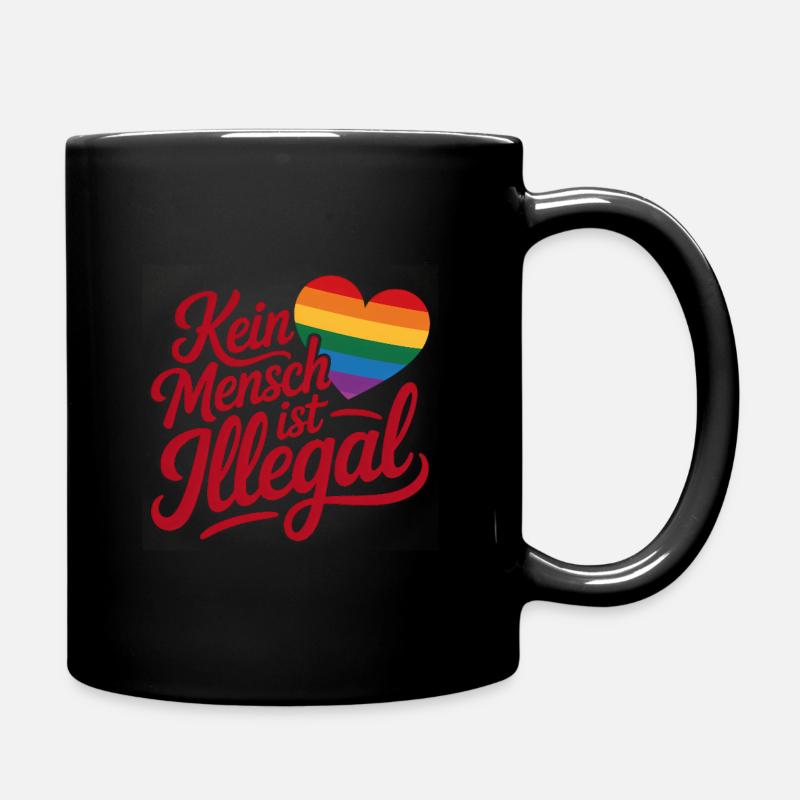 Personne n’est illégal - Logo Cool Pride - Mug uni - noir