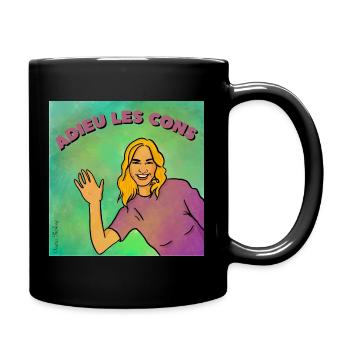 Goodbye idiots - Full Colour Mug - black - Right