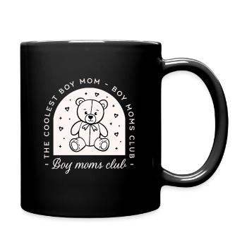 Boy Mom Club lustig – die coolste Muttergruppe - Tasse einfarbig - Schwarz - Rechts