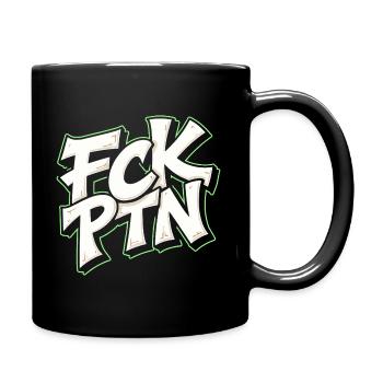 FCK PTN Anti Putin Statement - Full Colour Mug - black - Right