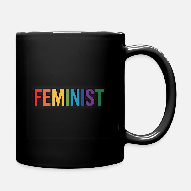 Feministisch – Feminismus Logo T-Shirt - Tasse einfarbig - Schwarz