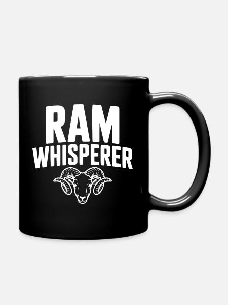 Ram-Flüsterer - Tasse einfarbig - Schwarz