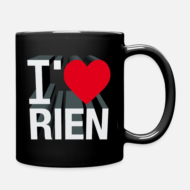 I LOVE RIEN - let's talk - Full Colour Mug - black