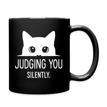 Humour félin, idée cadeau chat, animaux de compagnie drôles - Mug uni - noir - Droite