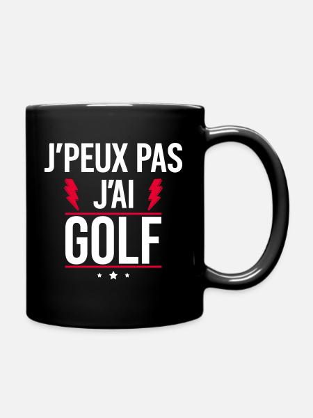 J’peux pas j’ai golf Humour Golf - Mug uni - noir