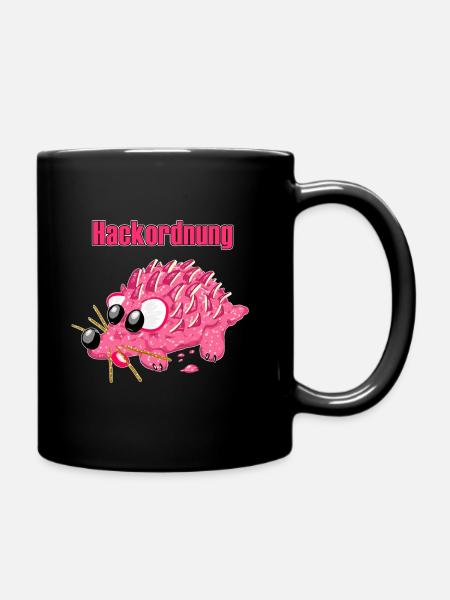 Dessin animé Mettigel – Ordre drôle de hiérarchie - Mug uni - noir