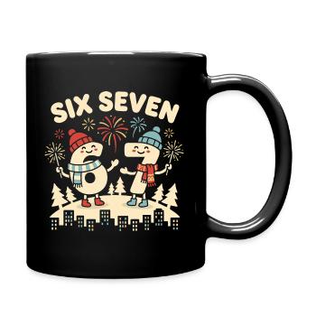 67 Six Seven Basketball Meme Gen Alpha Funny - Full Colour Mug - black - Right