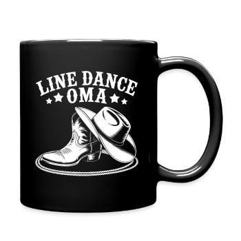 Motif de grand-mère en ligne - Mug uni - noir - Droite