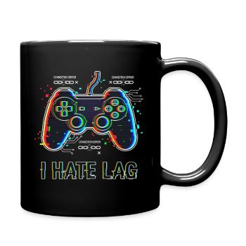 I Hate Lag Glitch - Full Colour Mug - black - Right