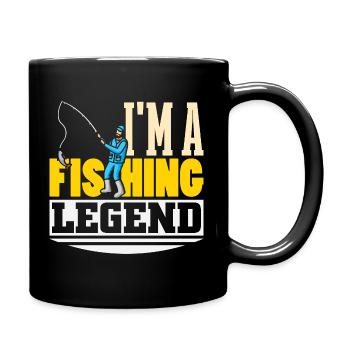 Fisherman Sport Fisherman Fishing Angler Saying - Full Colour Mug - black - Right