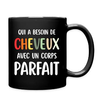 Man Humour Bald Gift Man Humour Joke Baldness - Full Colour Mug - black - Right