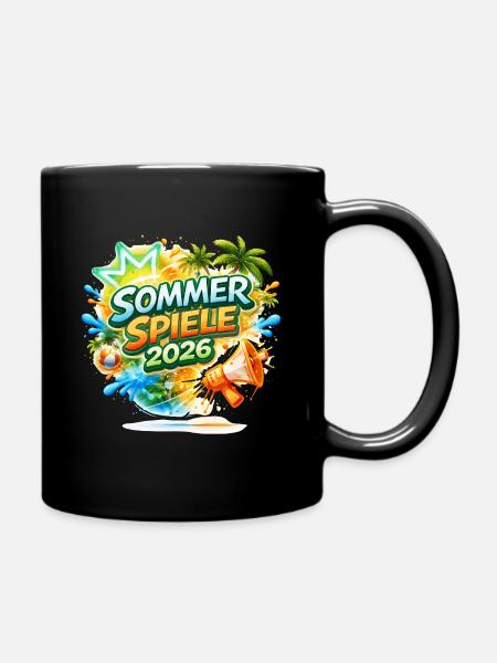 Sommer Spiele 2026 Tropen-Logo - Tasse einfarbig - Schwarz