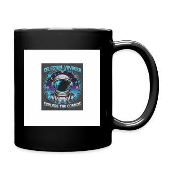 Celestial Voyager Explore Cosmos - Full Colour Mug - black - Right