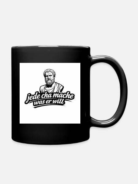 Every cha do what he wants - Full Colour Mug - black
