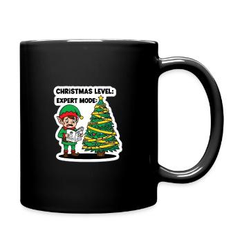 Christmas Level Expert Mode Elf - Full Colour Mug - black - Right