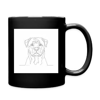 Rottweiler - Mug uni - noir - Droite