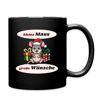 Souris de Noël - Mug uni - noir - Droite