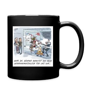 New corporate culture sparked - Full Colour Mug - black - Right