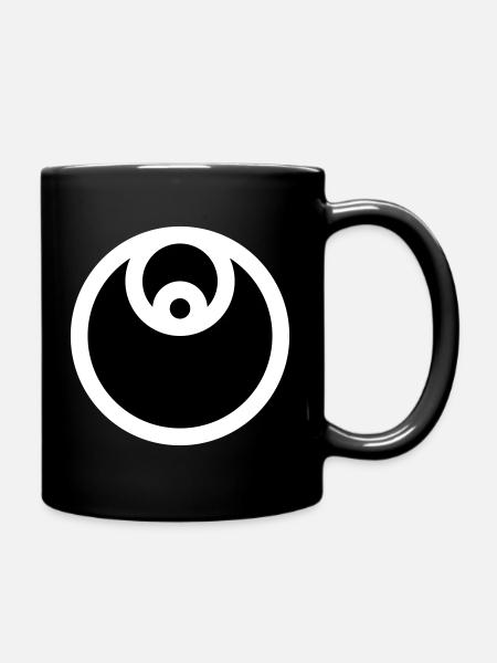 Emblème circulaire rempli - Mug uni - noir