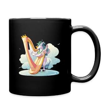 Harfentier sur les nuages - Mug uni - noir - Droite