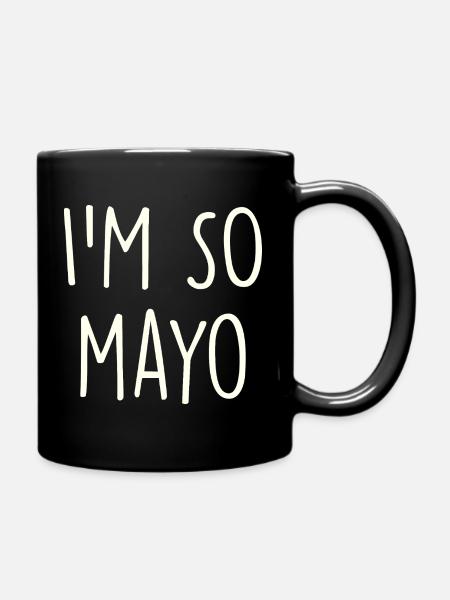 Mayo Mayonnaise - Tasse einfarbig - Schwarz