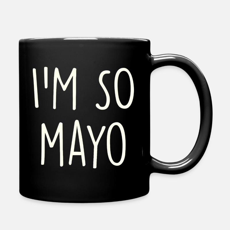 Mayo Mayonnaise - Tasse einfarbig - Schwarz