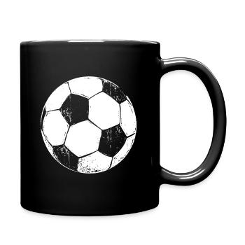 Fussball Fußball Fußballer - Tasse einfarbig - Schwarz - Rechts