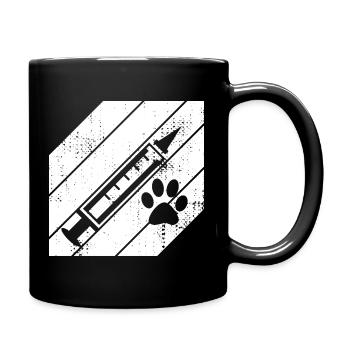 Seringue vétérinaire - Mug uni - noir - Droite