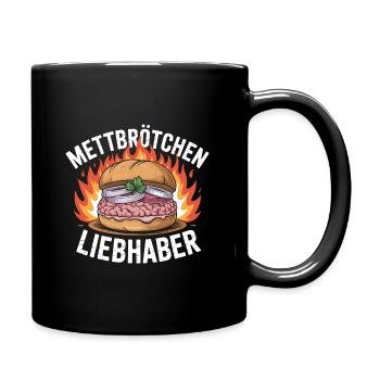 Mettbrötchen Lover - Funny German Memes - Full Colour Mug - black - Right