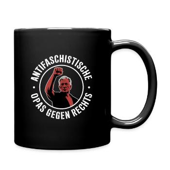 Anti-fascist grandpas against the right - Full Colour Mug - black - Right