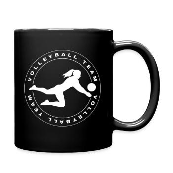 Équipe de volley-ball Mannschaft - Mug uni - noir - Droite